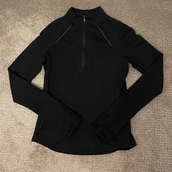 Lululemon Cold-weather Textured Running Top Size 4 - Picture 3 of 10